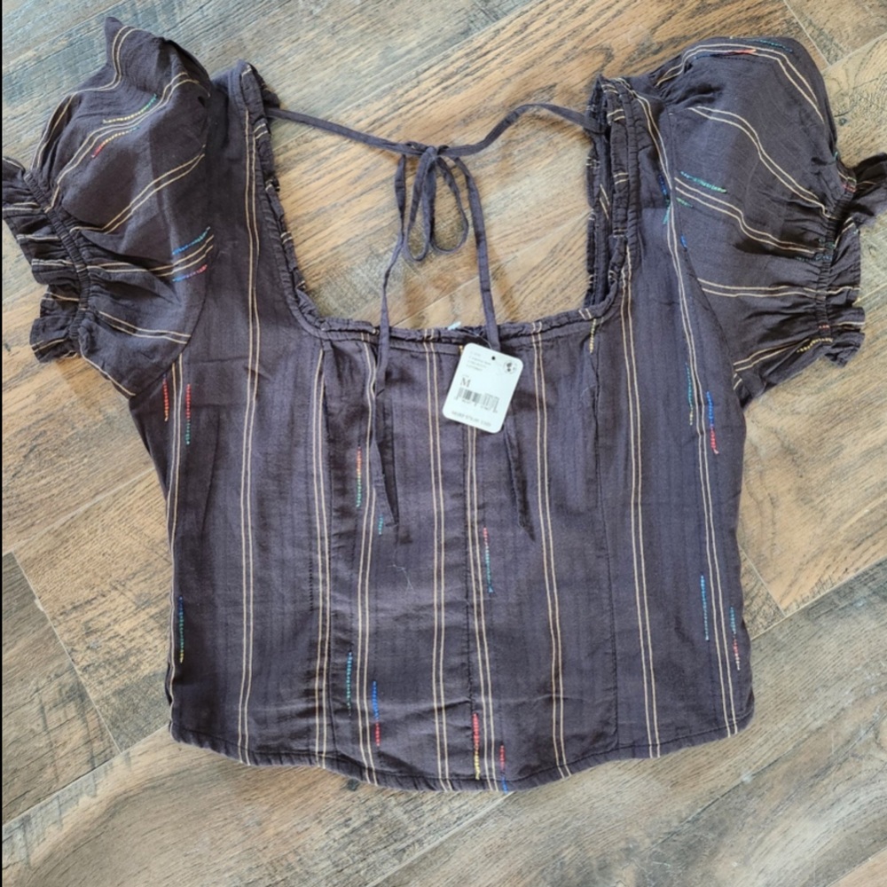 11. NWT Seratonin Corset Top in Espresso Bean
